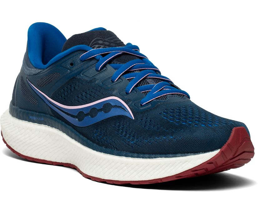 Women's Saucony Hurricane 23 Running Shoes Navy | Singapore 159EBCX